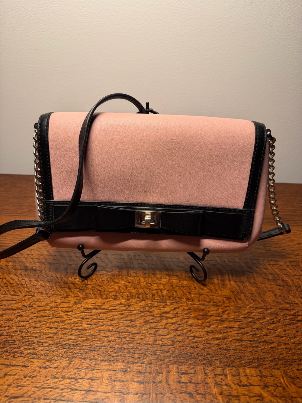 Kate Spade Hanover Street Aster Bow Leather Crossbody Bag